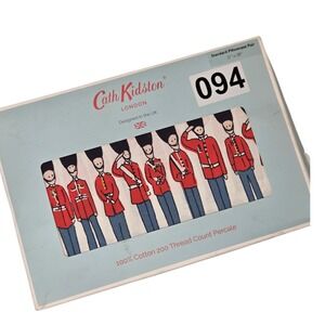 Cath‎ Kidston London Nutcracker Soldier Drummer Boy Pillowcase Set